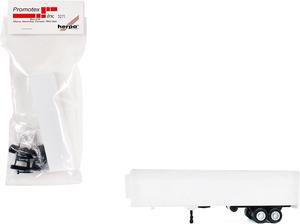 40ft Refrigerated (Reefer) Trailer White 1/87 (HO) Plastic Model by Promotex