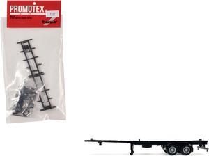 Container Chassis for 2-Axle 40ft Trailer 1/87 (HO) Plastic Model by Promotex