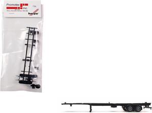 Container Chassis for 2-Axle 48ft Trailer 1/87 (HO) Plastic Model by Promotex