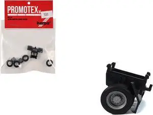 Single Axle Trailer Chassis 1/87 (HO) Plastic Model by Promotex