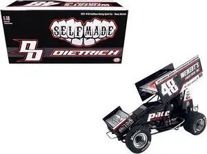 Winged Sprint Car #48 Danny Dietrich "Weikert's Livestock Inc." Gary Kauffman Racing (2024) 1/18 Diecast Model Car by ACME