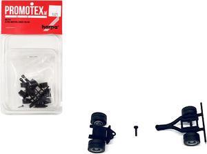 Lowboy Single Axle Booster with Integrated Rear Axle and Fenders (2 Sets) 1/87 (HO) Plastic Model by Promotex