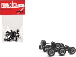 Goldhofer Trailer Wheelsets (12 Sets) 1/87 (HO) Plastic Model by Promotex