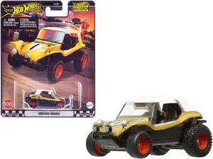Meyer Manx Dune Buggy #1 Gold Metallic with White Top "Boulevard" Series Diecast Model Car by Hot Wheels