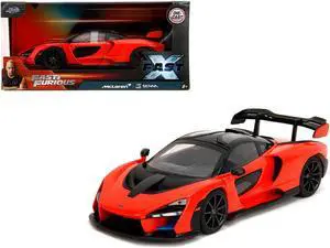 McLaren Senna Red and Black "Fast X" (2023) Movie "Fast & Furious" Series 1/24 Diecast Model Car by Jada