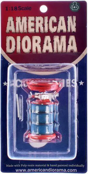 Portable Waste Oil Drain Tank for 1/18 Scale Models by American Diorama