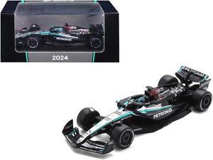 Mercedes-AMG F1 W15 E Performance #63 George Russell "Petronas" F1 "Bahrain GP" (2024) 1/64 Diecast Model Car by Spark