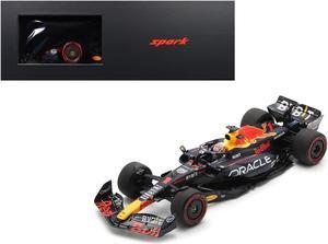 Red Bull Racing RB19 #1 "Oracle" Winner "40th Career Win" F1 "Spanish GP" (2023) and Display Case 1/18 Model Car by Spark