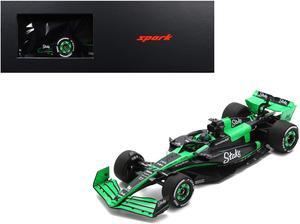 Sauber C44 #77 Valtteri Bottas "Stake F1 Team Kick" F1 "Bahrain GP" (2024) and Acrylic Display Case  1/18 Model Car by Spark
