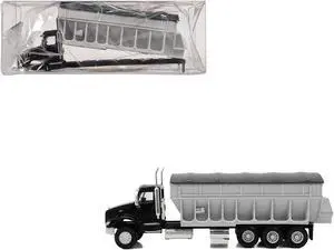 Peterbilt 579 Potato/Sugar Beet Truck Black 1/87 HO Plastic Model Car by Promotex