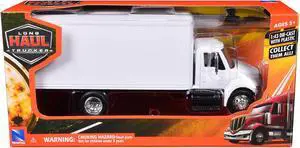 International 4200 Box Truck White "Long Haul Truckers" Series 1/43 Diecast Model by New Ray