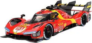 Ferrari 499P #51 "Ferrari AF Corse" 3rd Place WEC "6 Hours of Spa" (2023) "Competition Series" 1/18 Model Car by BBR Models