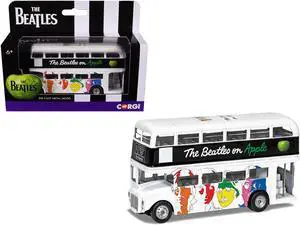 The The Beatles London Double Decker Bus "The White Album" White Diecast Model car by Corgi