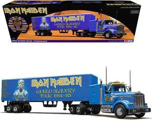 Iron Maiden "Powerslave" Transport Truck Blue "World Slavery Tour 1984-85" 1/50 Diecast Model by Corgi