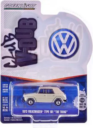 1973 Volkswagen Type 181 "The Thing" Beige with Tan Soft Top "Club Vee-Dub" Series 20 1/64 Diecast Model by Greenlight