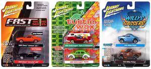 Johnny Lightning "2-Packs" 2024 Release 1 Set A of 6 pieces 1/64 Diecast Model Car by Auto World