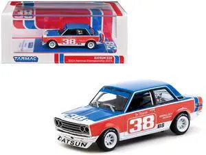Datsun 510 #38 Jim Fitzgerald "SCCA National Championship" (1973) "Hobby64" Series 1/64 Diecast Model Car by Tarmac Works
