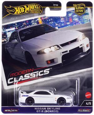 Nissan Skyline GT-R (BCNR33) "GReddy" White "Modern Classics" Series Diecast Model Car by Hot Wheels