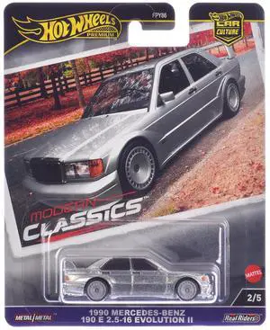 1990 Mercedes-Benz 190 E 2.5-16 Evolution II Silver Metallic "Modern Classics" Series Diecast Model Car by Hot Wheels
