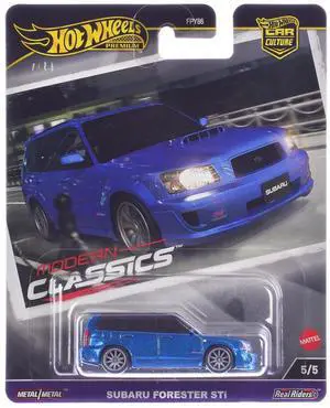 Subaru Forester STi Blue Metallic "Modern Classics" Series Diecast Model Car by Hot Wheels
