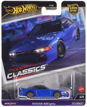 Nissan SilEighty Blue Metallic "Modern Classics" Series Diecast Model Car by Hot Wheels