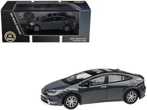 2023 Toyota Prius Guardian Gray 1/64 Diecast Model Car by Paragon