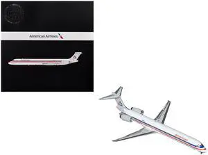 McDonnell Douglas MD-90 Commercial Aircraft "American Airlines" White with Red and Blue 1/200 Diecast Model by GeminiJets