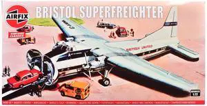 Level 2 Bristol Superfreighter Freighter Aircraft "British United Air Ferries (BUAF)" 1/72  Plastic Model Kit by Airfix