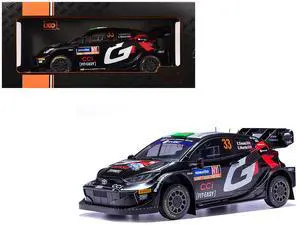Toyota GR Yaris Rally1 Hybrid #33 2nd Place "Rally Sweden" (2024) 1/18 Diecast Model Car by IXO Models