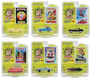 "Garbage Pail Kids" Set of 6 pieces Series 7 1/64 Diecast Model Car by Greenlight