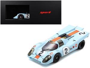 Porsche 917K #2 "J.W. Automotive Engineering" Winner "24 Hours of Daytona" (1971) with Display Case 1/18 Model Car by Spark