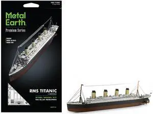 Model Kit RMS Titanic Ship (Moderate Difficulty) Steel Model Kit by Metal Earth