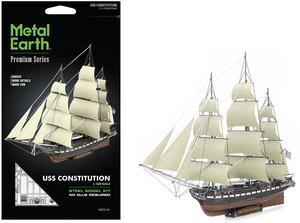 Model Kit USS Constitution Warship (Challenging Difficulty) Steel Model Kit by Metal Earth