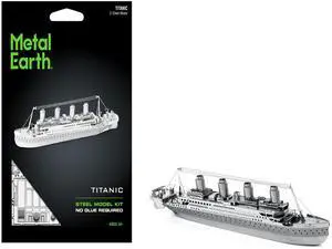 Model Kit Titanic Ship (Moderate Difficulty) Steel Model Kit by Metal Earth Model Kit Titanic Ship (Moderate Difficulty) Steel Model Kit by Metal Earth