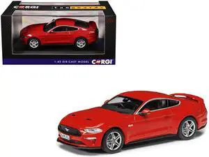 Ford Mustang Mk6 GT Fastback 5.0 RHD (Right Hand Drive) Race Red "Vanguards" Series 1/43 Diecast Model by Corgi