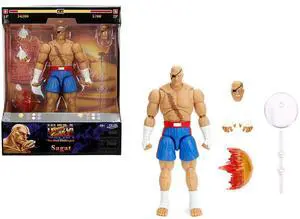 Sagat 7.5" Moveable Figure with Accessories "Ultra Street Fighter II: The Final Challengers" (2017) Video Game Model by Jada