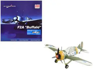 Brewster F2A Model 239 "Buffalo" Fighter Aircraft Finnish Air Force "Air Power Series" 1/48 Diecast Model by Hobby Master