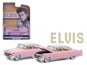 1955 Cadillac Fleetwood Series 60 Special Elvis Presley "Pink Cadillac" (1935-1977) 1/64 Diecast Model Car by Greenlight