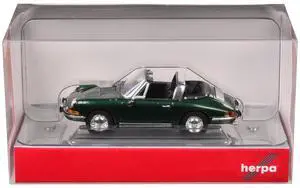 Porsche 911 Targa Green Metallic 1/87 (HO) Plastic Model Car by Promotex