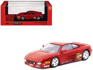 Ferrari 348 Challenge "Presentation Version" Red "Hobby64" Series 1/64 Diecast Model Car by Tarmac Works