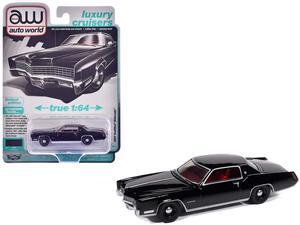 1967 Cadillac Eldorado Sable Black with Red Interior "Luxury Cruisers" Series 1/64 Diecast Model Cars by Auto World