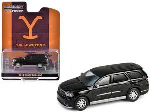 2014 Dodge Durango Black "Yellowstone" 2018-Current TV Series "Hollywood Series" Release 1/64 Die Cast Model Cars by Greenlight