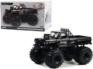 1974 Ford F-250 Monster Truck with 66-Inch Tires Black Bandit Edition "Bigfoot #1" 1/18 Diecast Model Car by Greenlight