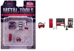 "Metal Tools" Set C of 7 Pieces Limited Edition 1/64 Scale Models by American Diorama