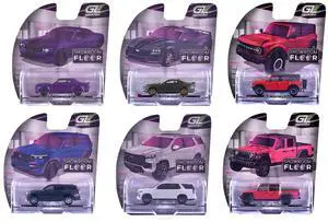 "Showroom Floor" Series 7 Set of 6 Cars diecast model cars by Greenlight 1/64 Diecast Model Cars by Greenlight