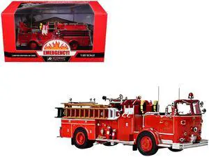 1965 Crown Firecoach Fire Engine LA County FD (LACFD) "Emergency!" Series 1/50 Diecast Model by Iconic Replicas