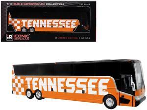 Van Hool TX-45 Motorcoach Bus "Premier Transportation" Orange and Black 1/87 (HO) Scale Diecast Model by Iconic Replicas