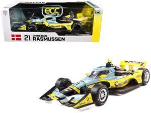Dallara IndyCar #21 "Splenda" Ed Carpenter Racing "NTT IndyCar Series" (2025) 1/18 Diecast Model Car by IXO Models