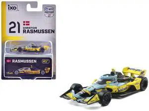 Dallara IndyCar #21 "Splenda" Ed Carpenter Racing "NTT IndyCar Series" (2025) 1/64 Diecast Model Car by IXO Models