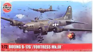 Level 3 Model Kit Boeing B-17G/Fortress Mk.III Aircraft with 2 Scheme Options 1/72 Plastic Model kit by Airfix
